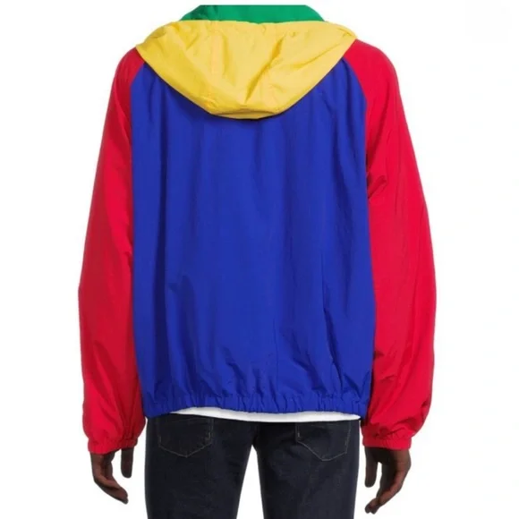 NWT POLO SPORT Ralph Lauren Colorblock Hooded Windbreaker Jacket size L - Picture 5 of 16